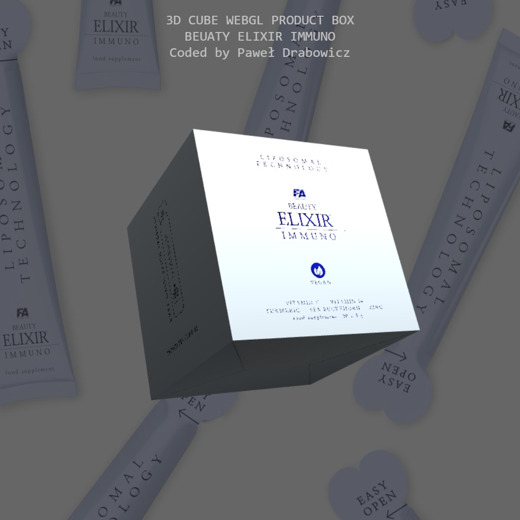 3D CUBE TEXTURE SHADER WEBGL AND CANVAS2D